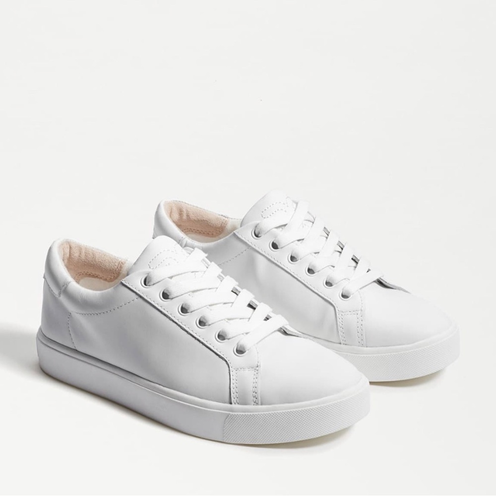Sam Edelman Lupita White Leather Sneakers size 8